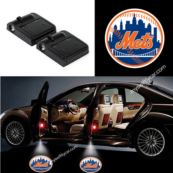 New York Mets best cheapest free wireless car light logo led