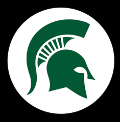Wireless LED Michigan State Spartans Shadow Car Door Light
