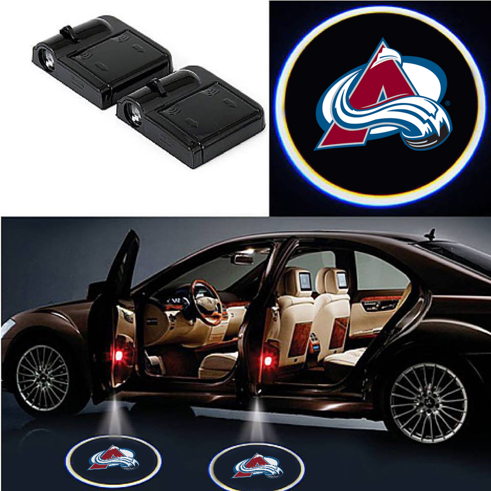 auto courtesy projector Colorado Avalanche national hockey league NHL car projector light LED wireless ice hockey