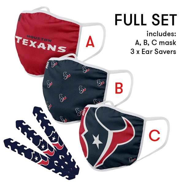 Houston Texans Mask and Ear Saver