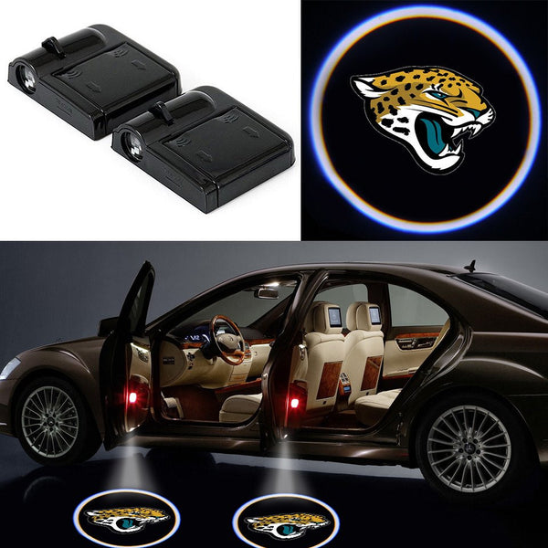 2 Wireless LED Laser Jaguars Shadow Car Door Light