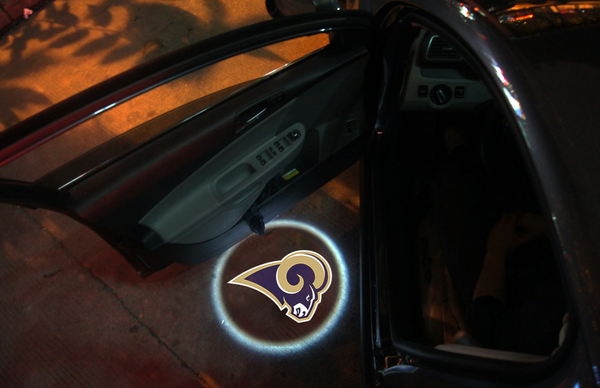 2 Wireless LED Laser St Louis Rams Shadow Car Door Light