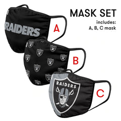 Oakland Raiders Mask and Ear Saver