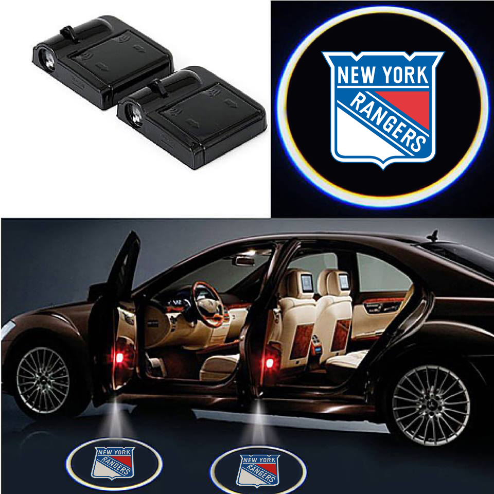 2 Wireless LED Laser New York Rangers Car Door Light