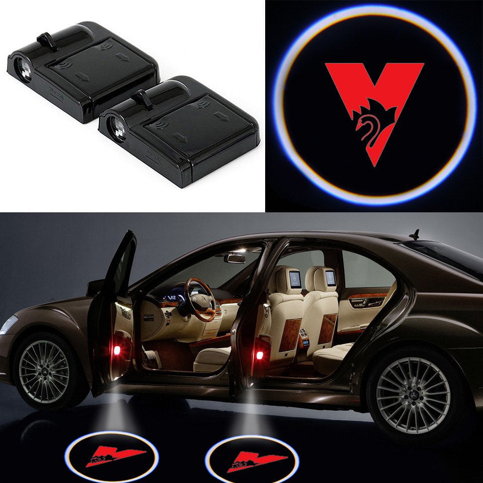 2 Wireless LED Laser Swans Shadow Car Door Light