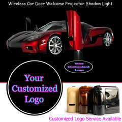 2 Wireless Car Brand LED Light Logo