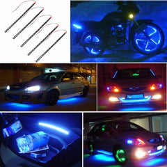 30cm 3528 SMD Super Bright 15 LED Flexible Neon Light DIY Car Led Strip Light Waterproof DC 12V